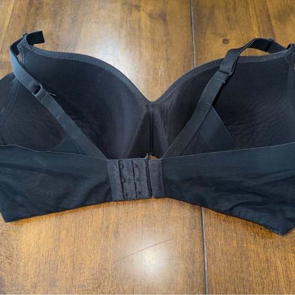 Wacoal Ultimate Side Smoother Wire Free Black Contour Bra 852281 Size 36DD - Picture 5 of 7